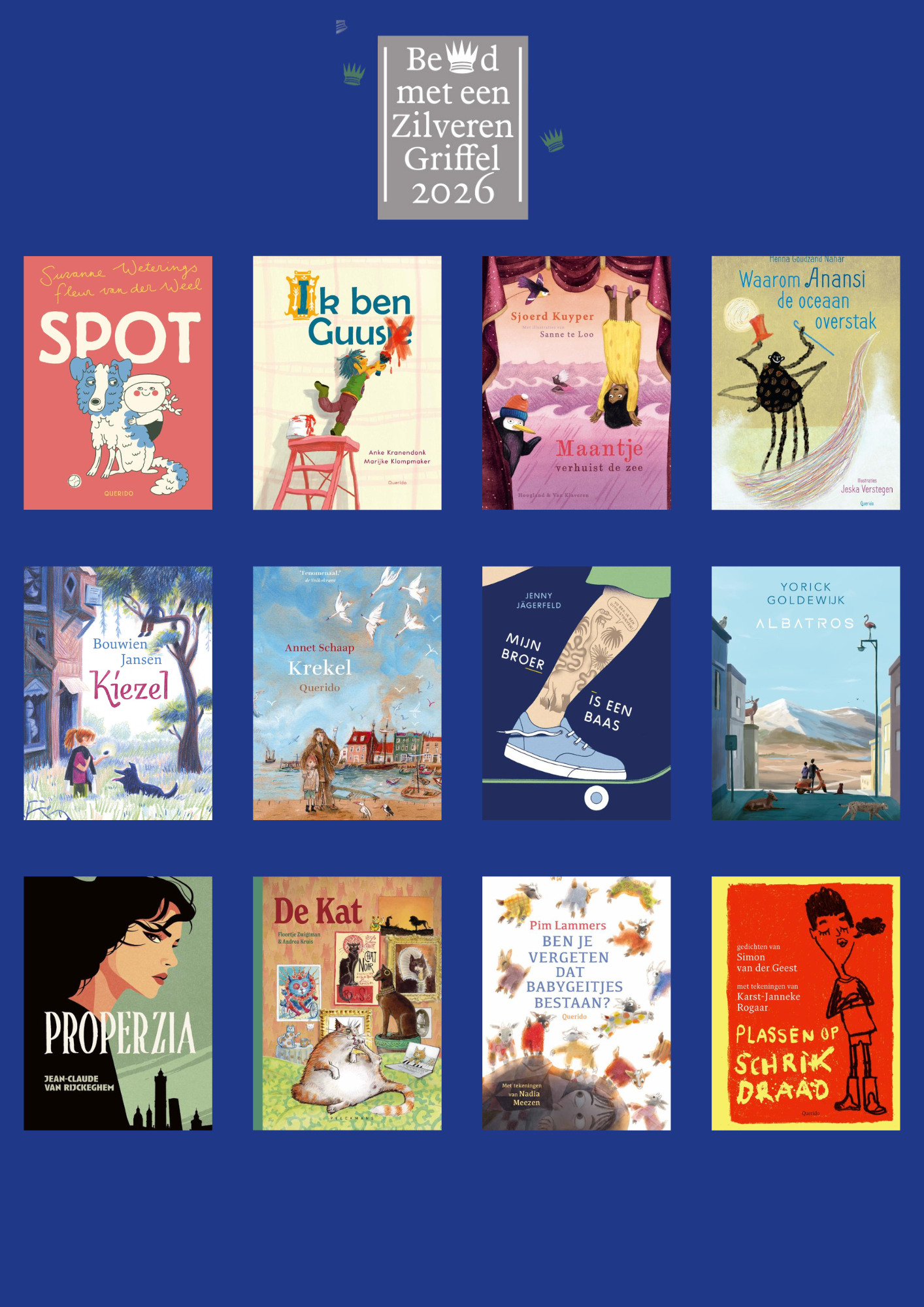 Zilveren Griffels boeken pakket (12 titels)