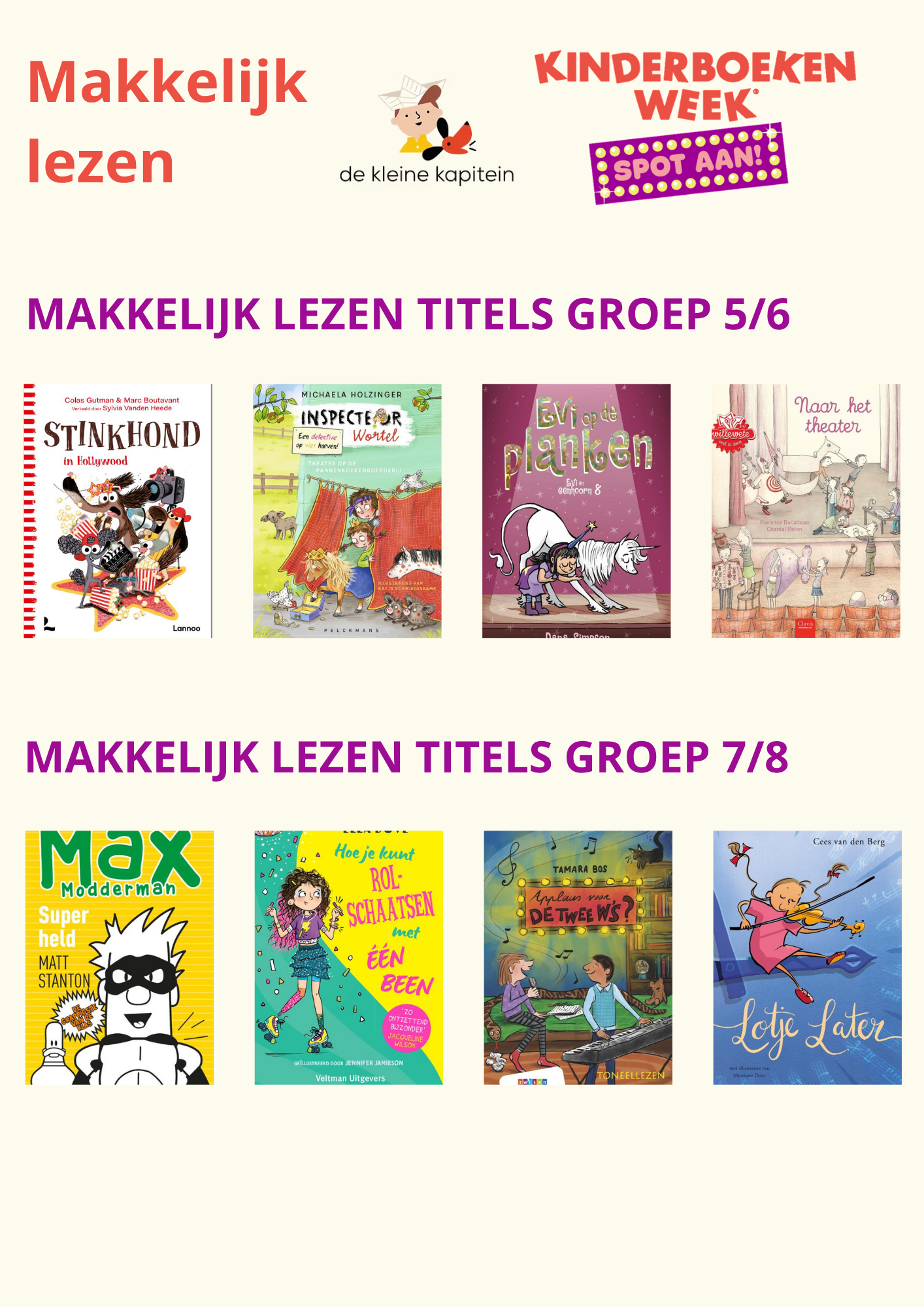 8 Makkelijk lezen Kinderboekenweek 2026 Spot Aan!