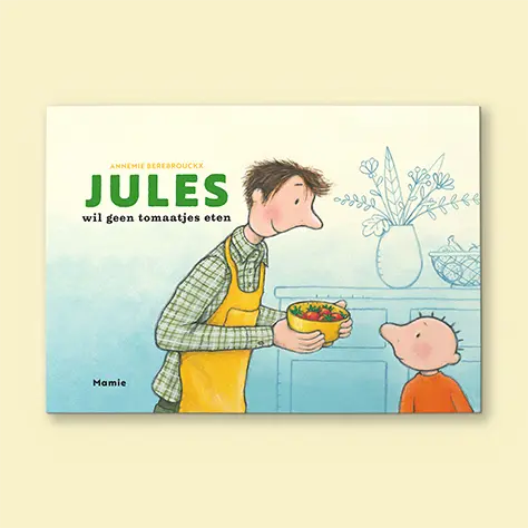 Kamishibai vertelplaten Jules wil geen tomaatjes eten