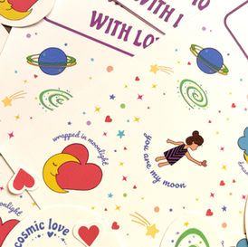 cosmic love stickers