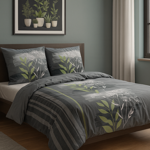 Moderne Schlafzimmer Bettwaesche Satin-Torid