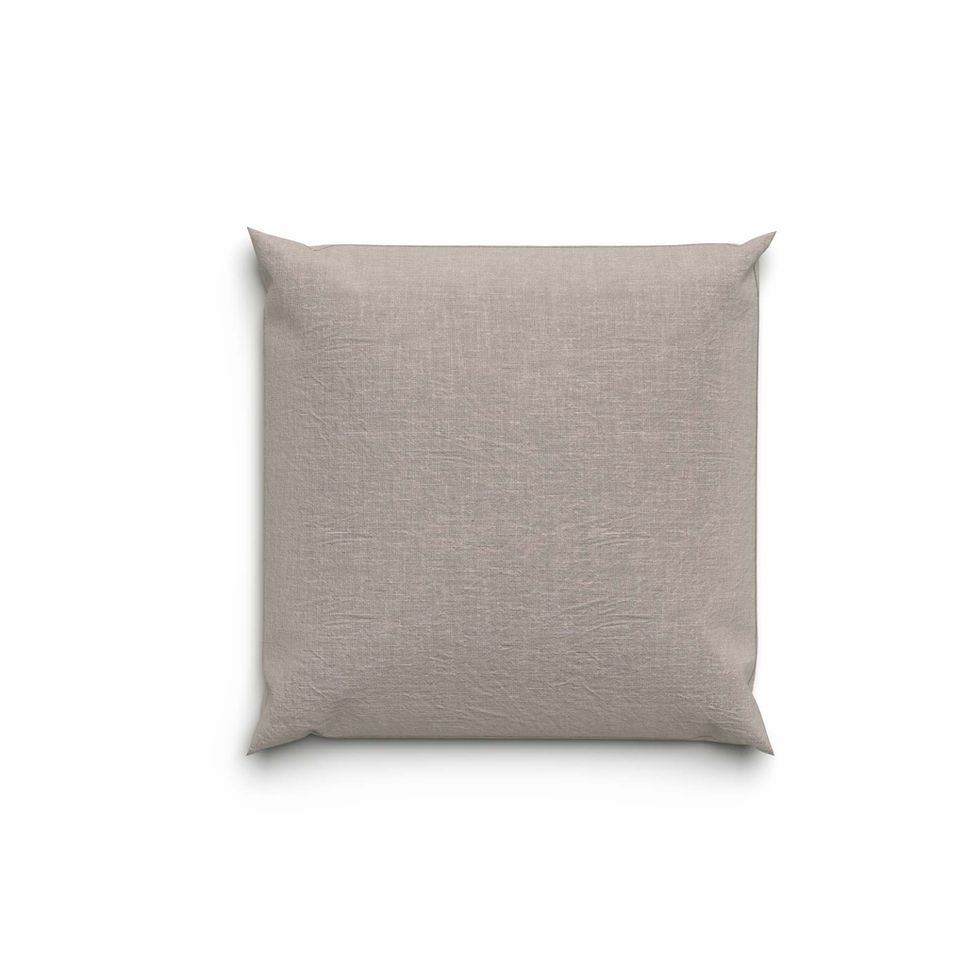 Bettwaesche Lotus Hanf Kissen greige-65x65cm