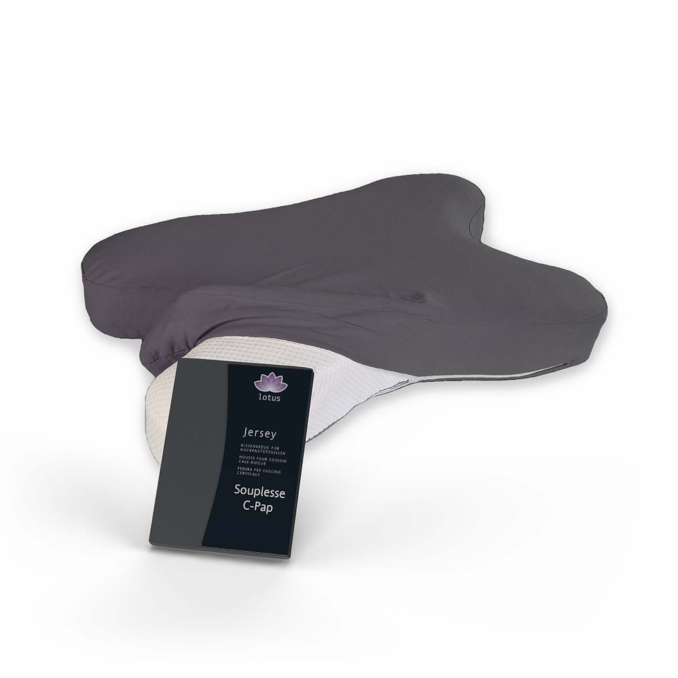 Lotus Souplesse Kissenbezug C-Pap 56 anthrazit mit Verpackung