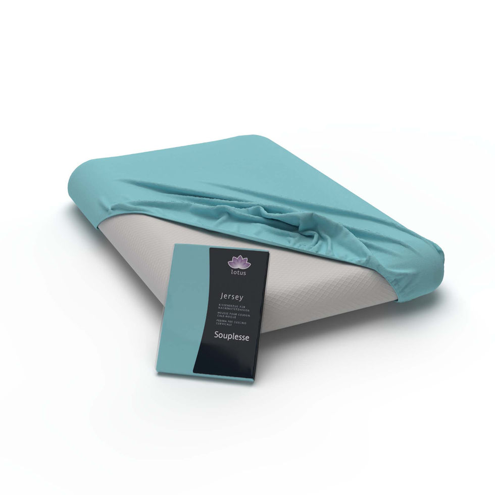 Lotus Jersey-Kissenbezug – weich, elastisch & pflegeleicht.