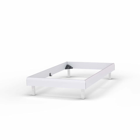 Softsleep Melody Bett 100x200 weiss chrom eckig 20 glanz-Kamera perspektive_d749a