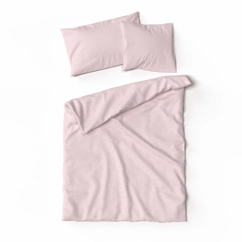 Bettwaesche Lotus Jersey Uni mauve von oben