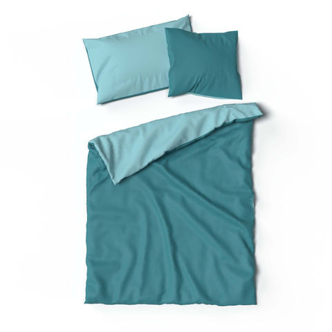 Bambus uni Doubleface aqua Vorderansicht