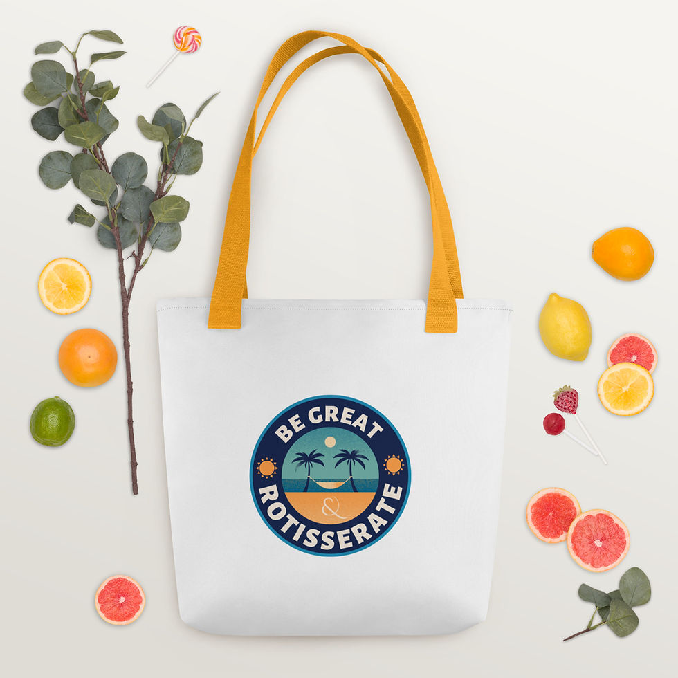Thumbnail: Be Great & Rotisserate Tote bag