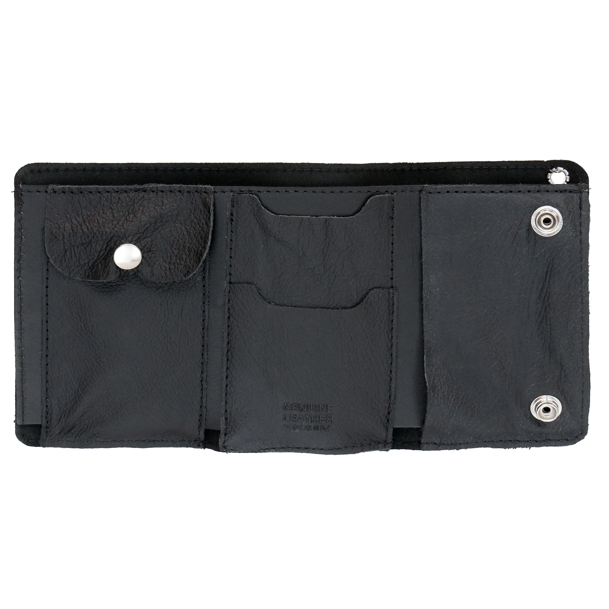 EXTRA WIDE WALLET W/LOBSTER CLAW CLIP Dudes Leather