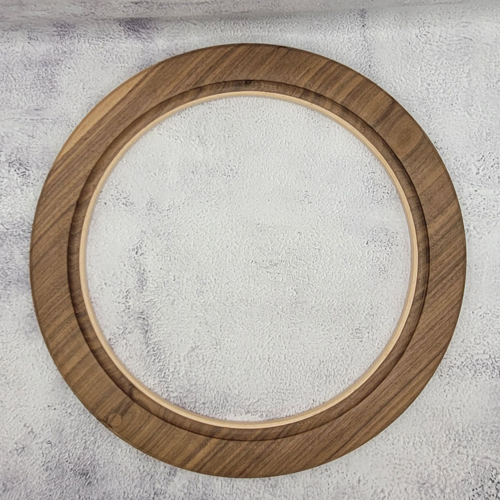 Thumbnail: Walnut Round Frame with 10" Hoop