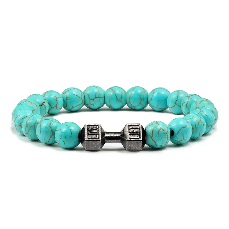 Thumbnail: Gym Dumbbells Beads Bracelet