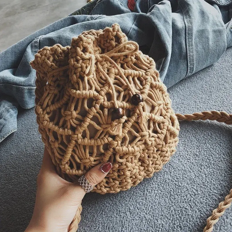 Thumbnail: Woven Milk Cotton Bag