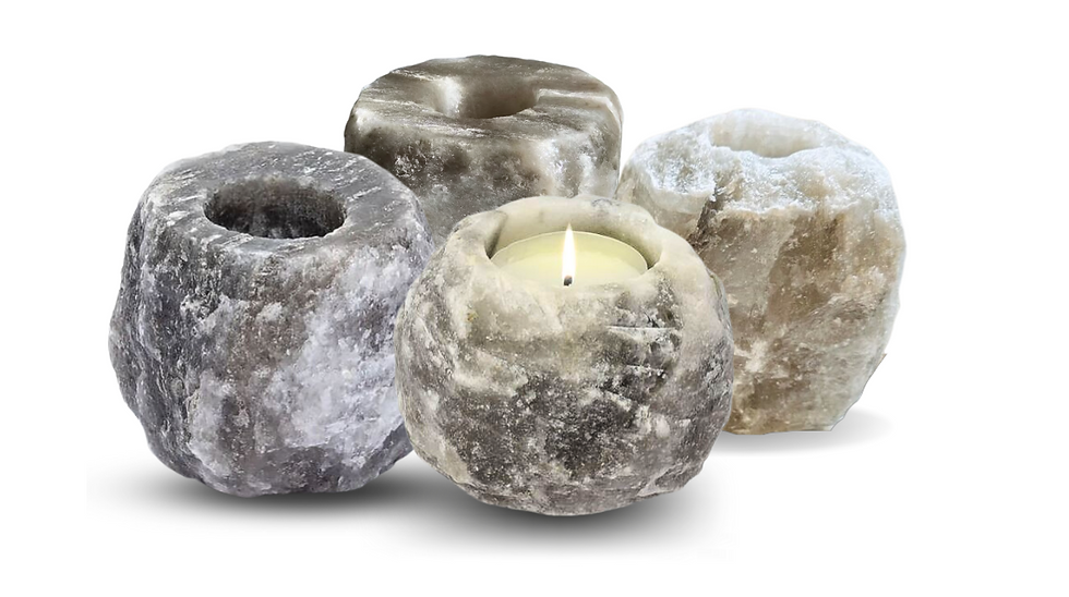 Thumbnail: Handcrafted Himalayan Salt Candle Holder