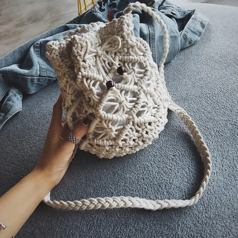 Thumbnail: Woven Milk Cotton Bag