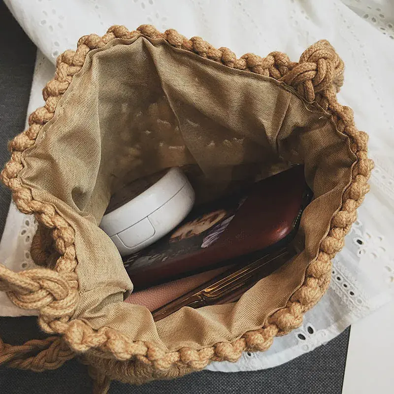 Thumbnail: Woven Milk Cotton Bag