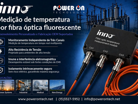 Medição de temperatura por fibra óptica fluorescente