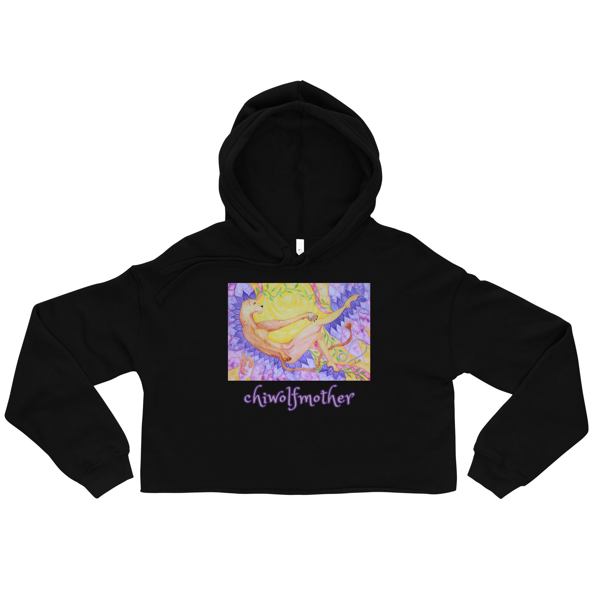 Becoming Lioness - Crop Hoodie