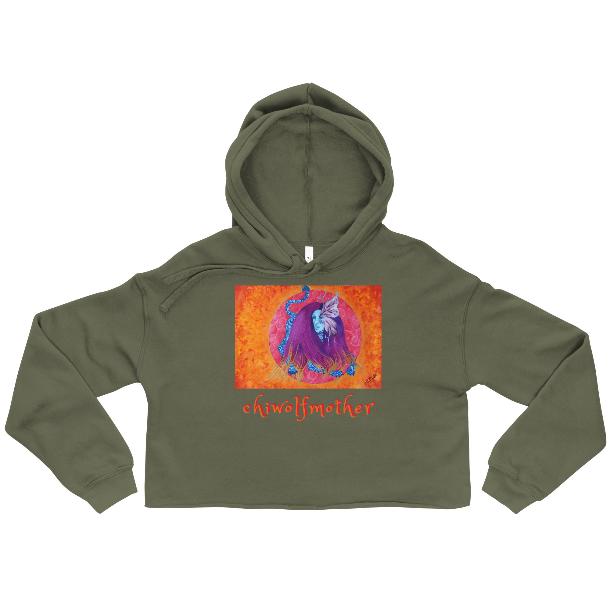 Venus Cheetah - Crop Hoodie