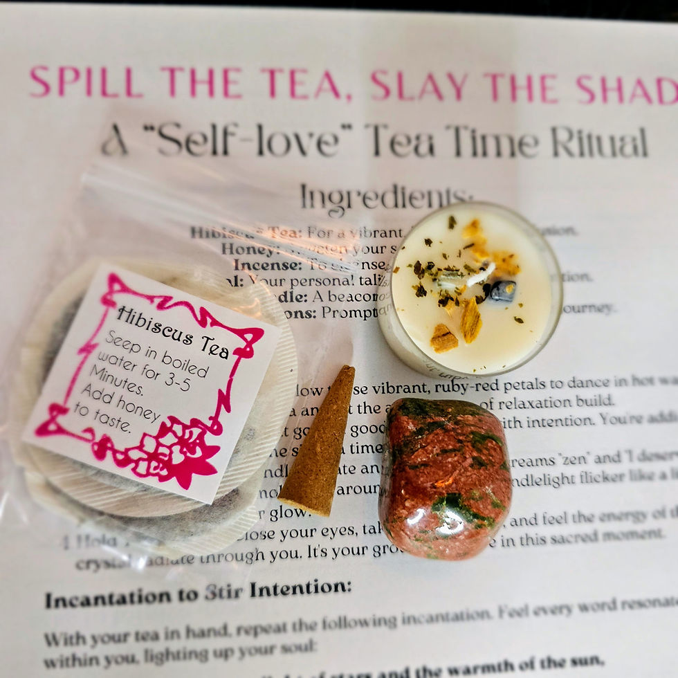 Thumbnail: Spill the Tea, Slay the Shade 🌺 A Shadow Work Tea Time Ritual