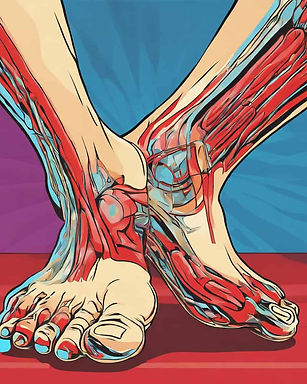 Pressure applied to a specific zone on the foot can relieve pain in the corresponding body