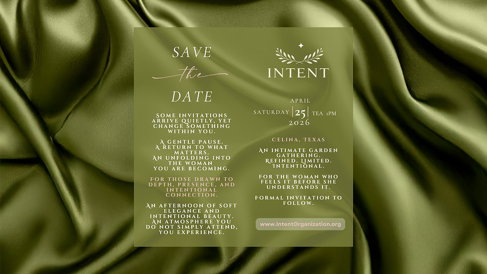 Intent High Tea