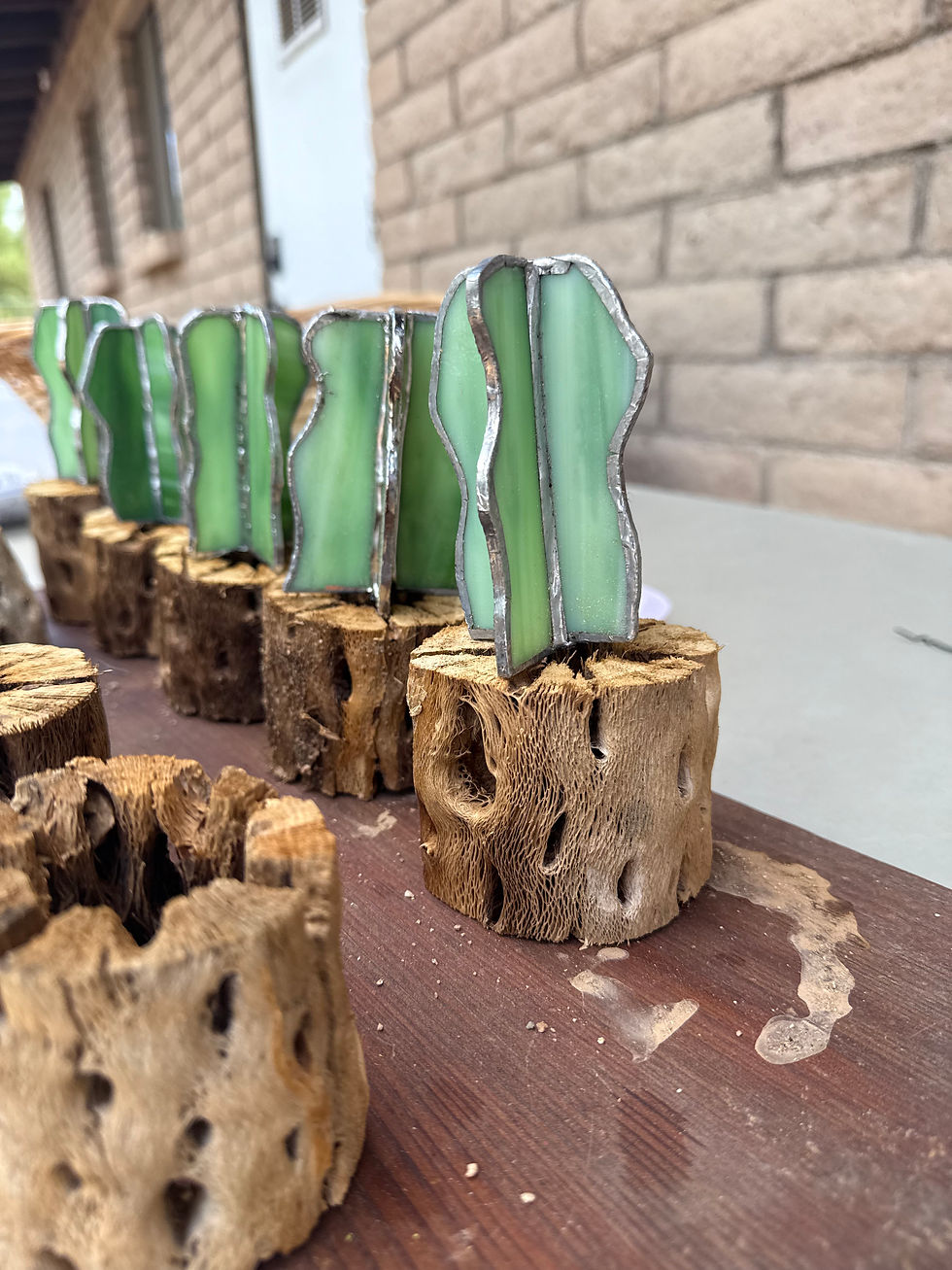 Thumbnail: Stained Glass saguaro cactus 