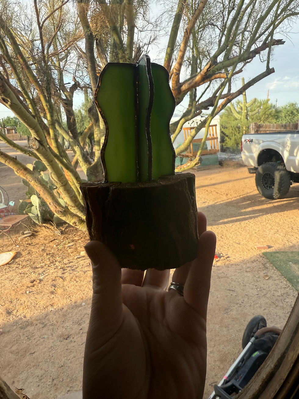 Thumbnail: Stained Glass saguaro cactus 