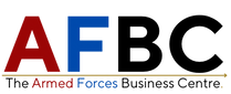 Logo consisting of A, F, B, C in the colours of Red, Blue, Black and a Gold Arrow