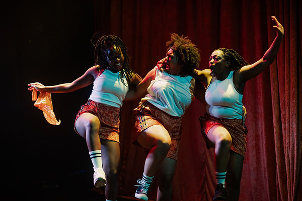 SPLINTERED 6 (L-R Nicholle Cherrie, Charlotte Dowding, Yolanda Ovide) Credit_ Harry Ellets