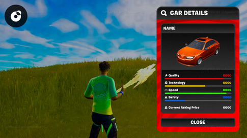 Info Sidebar UI Pop-Up