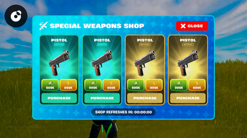Special Weapons UI Menu