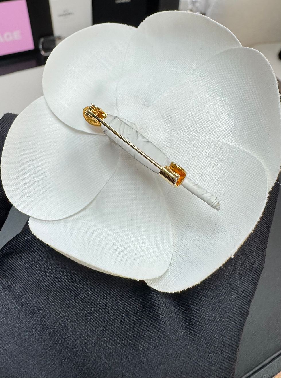 Thumbnail: Chanel Vintage 81-85 Silky White Camellia Brooch