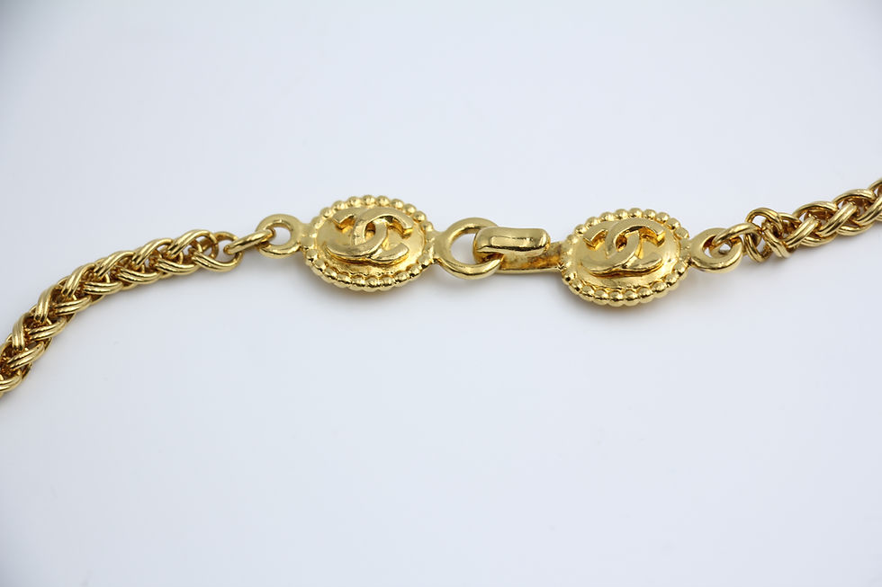 Thumbnail: Chanel Vintage 1996 Gripoix Red Bead Gold Plated Long Necklace /Stacking Wearabl