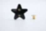 Thumbnail: Chanel D21S Resin Black Gold Star Brooch