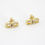 Thumbnail: Chanel Vintage 71-80 Rhinestone & Gold-Plated Large CC Clip-on Earrings