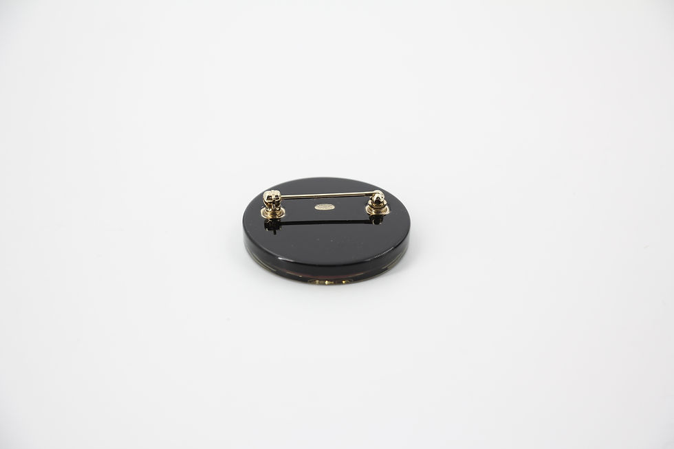 Thumbnail: Chanel D20P Resin Vinyl Record Brooch