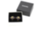 Thumbnail: Chanel Vintage 94A Gripoix Gold-plated Rhombus Dark Blue Clip-on Earrings