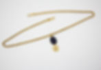 Thumbnail: Chanel Vintage 95A Lapis Lazuli Marble Blue Oval Pendant Gold Plated Necklace