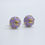 Thumbnail: Chanel Vintage 96C Resin Purple Bean Clip-on Earring
