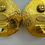 Thumbnail: Chanel Vintage 98P Imitation Amber & Gold-Tone CC Clip-On Earrings