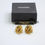 Thumbnail: Chanel Vintage 95A Gold-Plated Egg-Shaped CC Clip-on Earrings