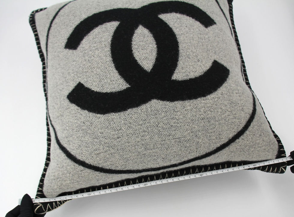 Thumbnail: Chanel Wool and Cashmere CC Pillow Cushion 