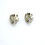 Thumbnail: Chanel Vintage 09P Enamel All White Curved Clip-on Earrings 