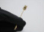 Thumbnail: Chanel Vintage 54-71 Gold-plated Imitation Pearl Twist CC Bar Brooch