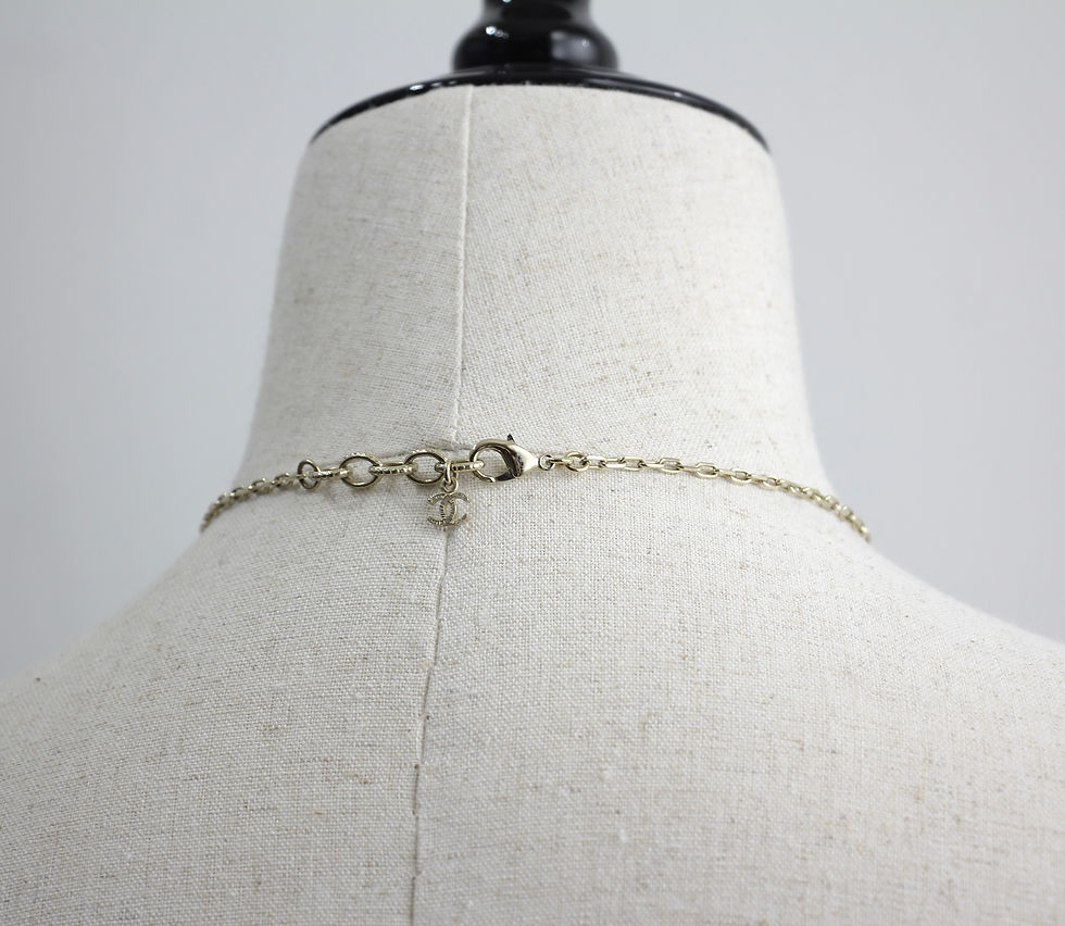 Thumbnail: Chanel A17P Imitation Pearl Metal I♥️coco Necklace