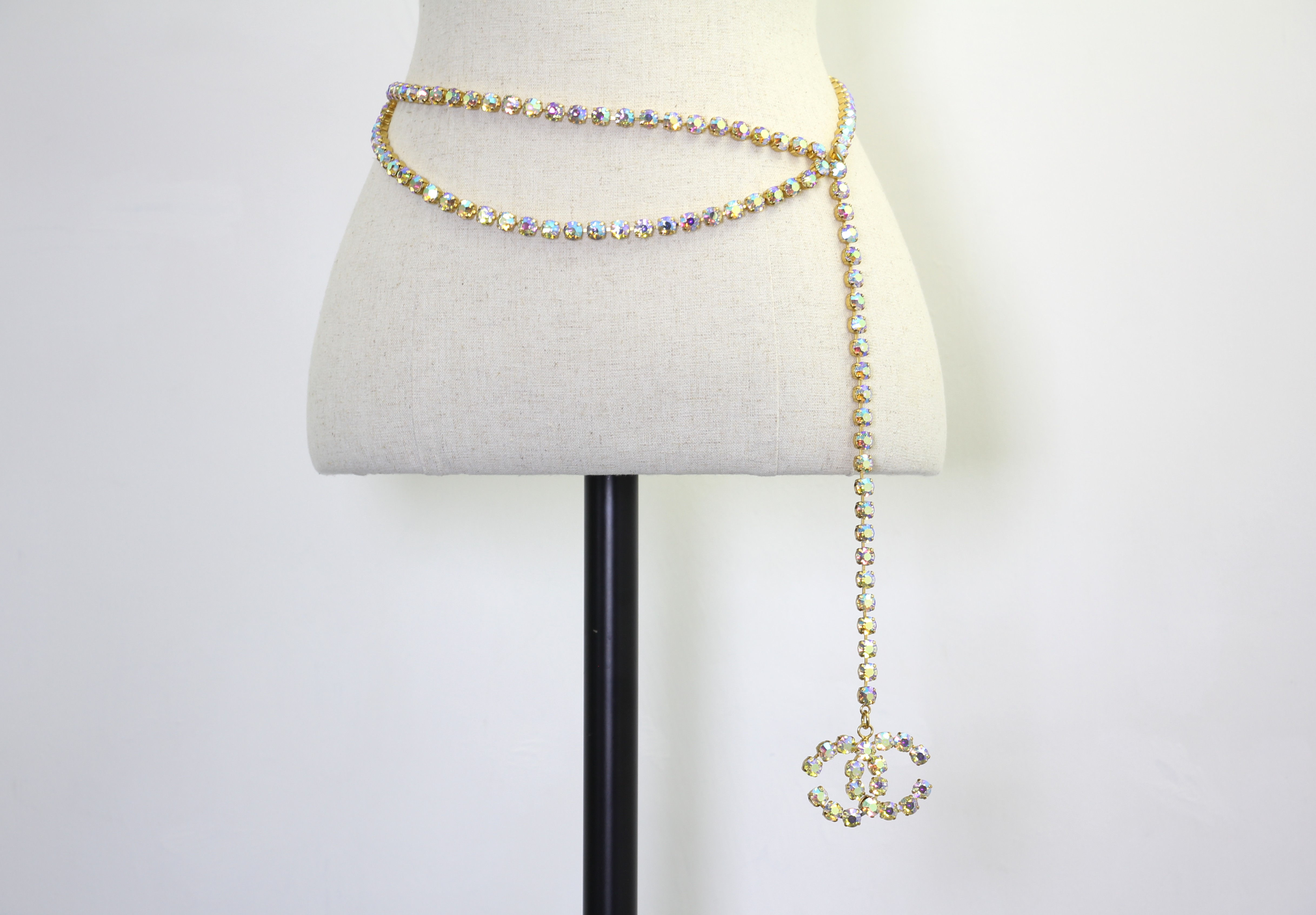 Chanel Vintage 95A Rhinestone Barbie Waist Chain