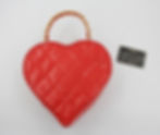 Thumbnail: Chanel Vintage 1995 Leather Red Barbie Heart Vanity Handbag