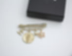 Thumbnail: Chanel B18C Metal Wheat Ear Coin Flower Chain Brooch