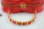 Thumbnail: Chanel Vintage 1995 Leather Red Barbie Heart Vanity Handbag