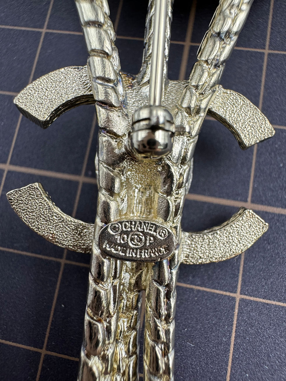 Thumbnail: Chanel 10P Metal Wheat Sheaf Brooch